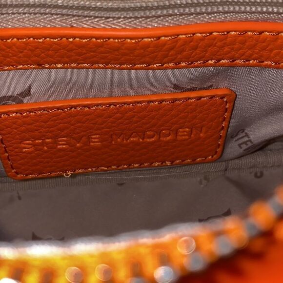 NWT Steve Madden Crossbody Bag w/ Airpod Pouch - Orange - Picture 15 of 17